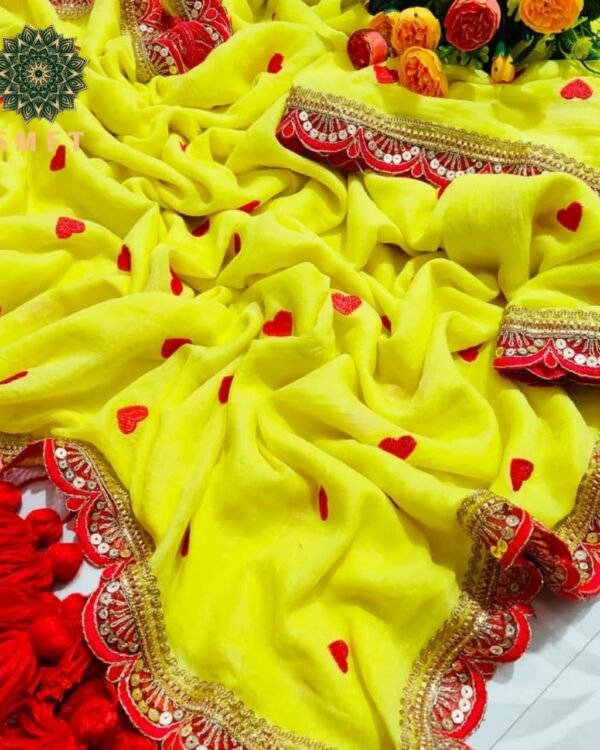 Bird Flower Soft Handloom Cotton Silk Saree