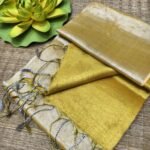 Brass Soft Cotton Silk Sari With Blouse Piece