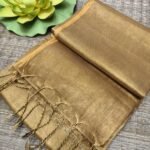 Coffee Soft Cotton Silk Sari With Blouse Piece