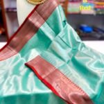 Deep Sea Soft Handloom Cotton Silk Saree