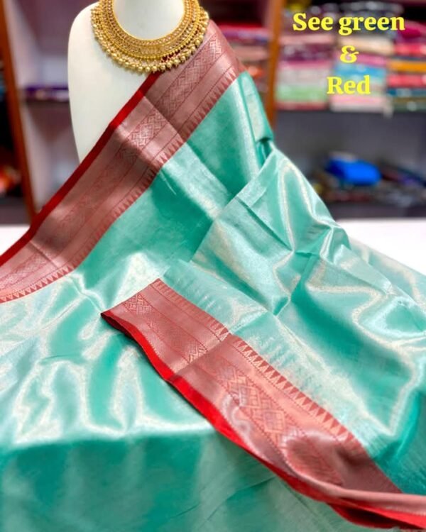 Deep Sea Soft Handloom Cotton Silk Saree