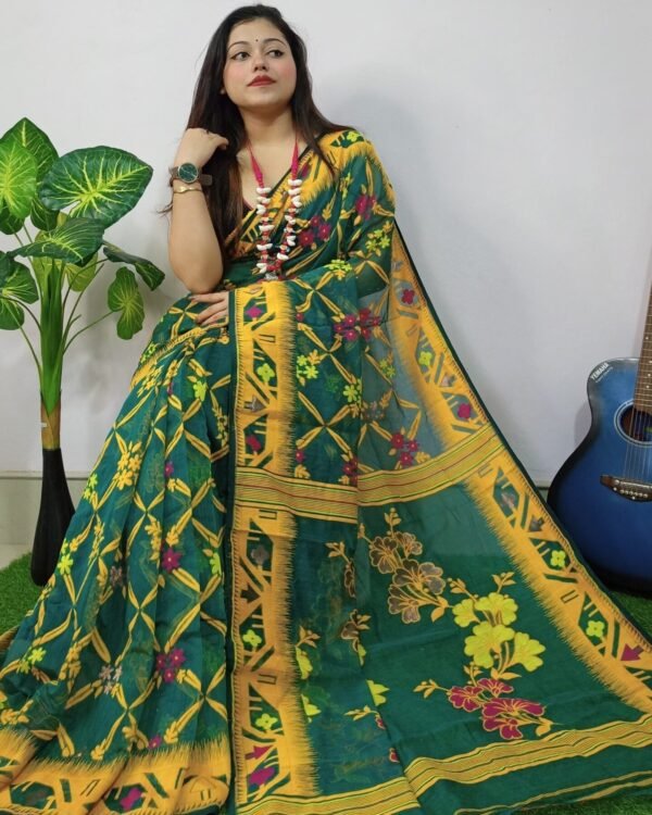 Everglade Lota Cross Jamdani Sari