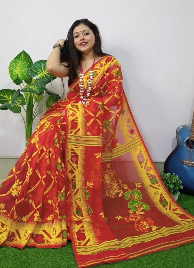 Jasper Lota Cross Jamdani Sari