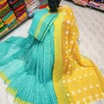 Light Sea Green Soft Dhakai Jamdani Saree