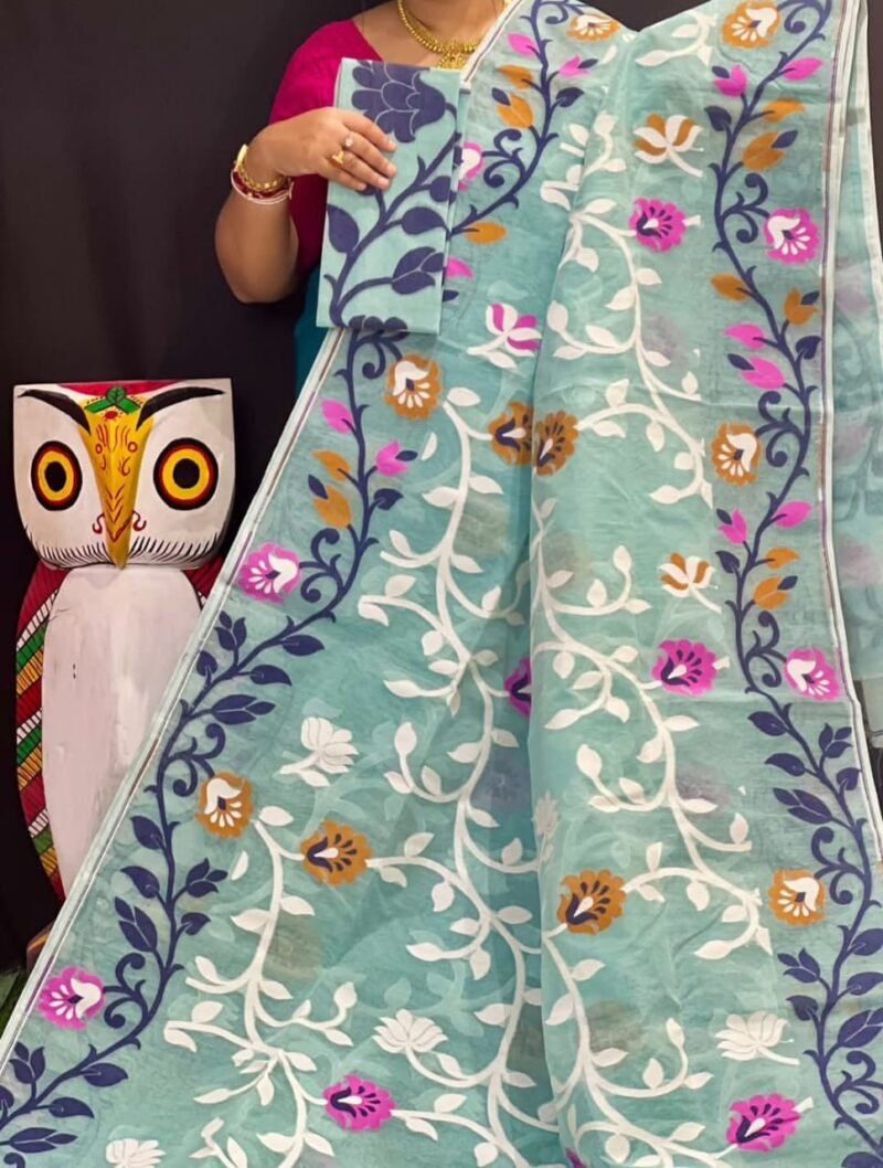 Lota Soft Gulf Stream Jamdani Saree