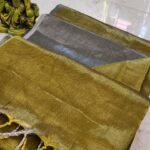 Luxor Gold Soft Cotton Silk Sari With Blouse Piece