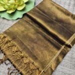 Old Copper Soft Cotton Silk Sari With Blouse Piece