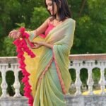 Olivine Soft Cotton Silk Saree