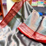 Oslo Grey Soft Handloom Cotton Silk Saree