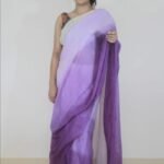 Pale Purple Soft Cotton Silk Saree