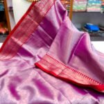 Pansy Purple Soft Handloom Cotton Silk Saree