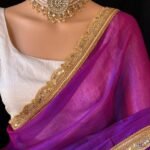 Purple Soft Cotton Silk Saree