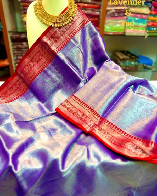 Royal Purple Soft Handloom Cotton Silk Saree