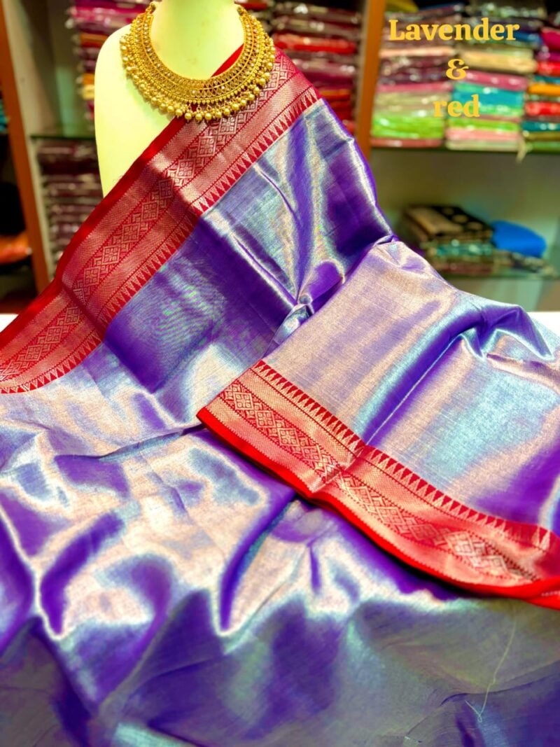 Royal Purple Soft Handloom Cotton Silk Saree