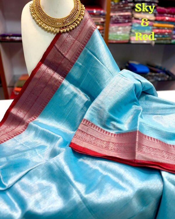 Teal Blue Soft Handloom Cotton Silk Saree