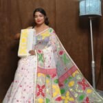 White Soft Dhakai Jamdani Sari