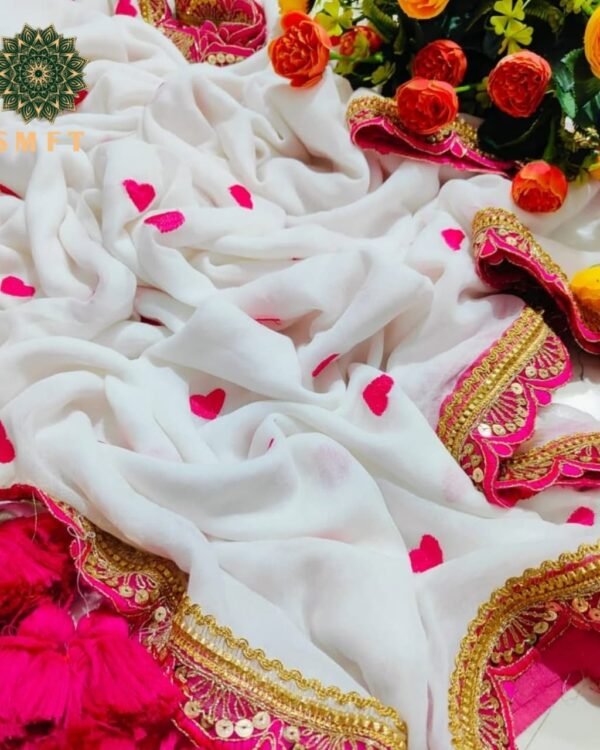 White Soft Handloom Cotton Silk Saree