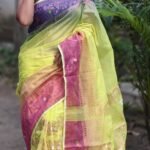Ganga Jamuna Soft Marigold Yellow Jamdani Saree
