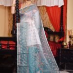 White Soft Dhakai Jamdani Sare