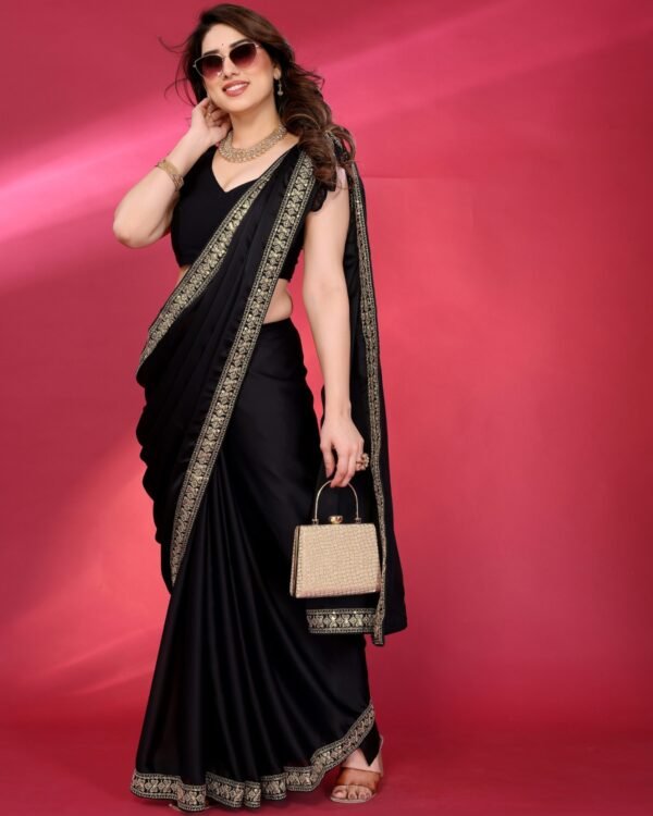 Archna Soft Satin Chiffon / Georgette Saree