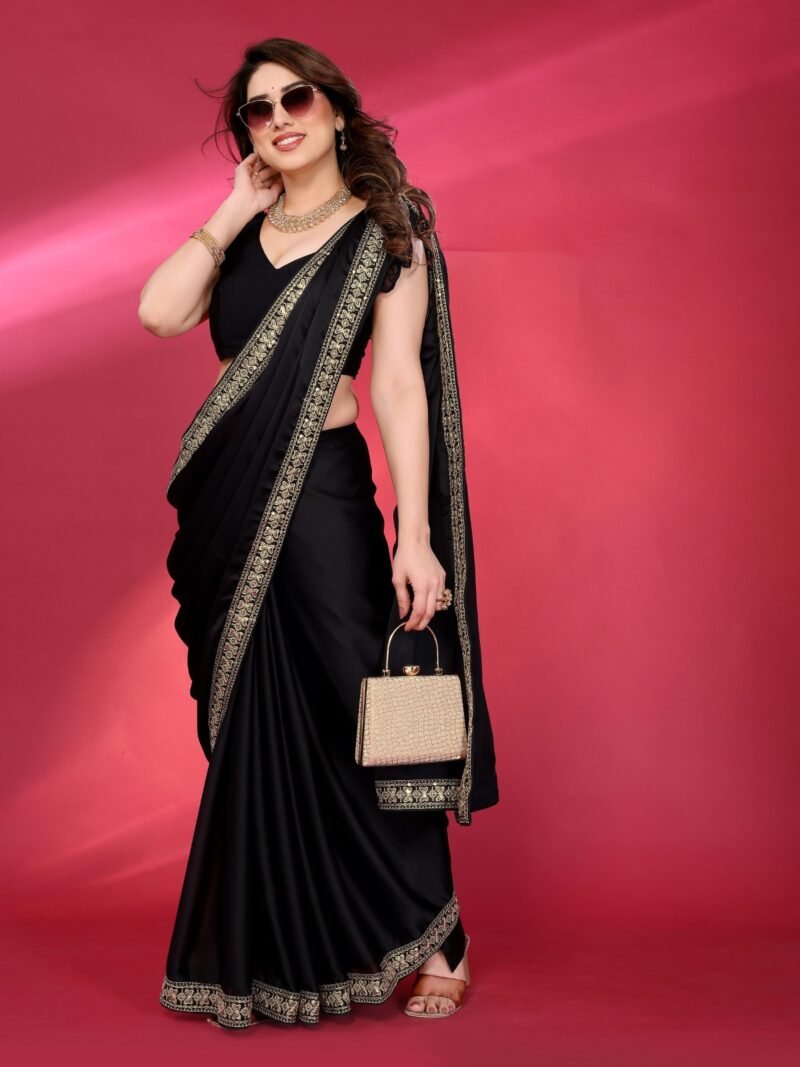 Archna Soft Satin Chiffon / Georgette Saree