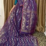 Dark Purple Soft Dhakai Jamdani Saree