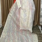 Off White Soft Dhakai Jamdani Saree
