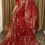 Red Soft Dhakai Jamdani Saree