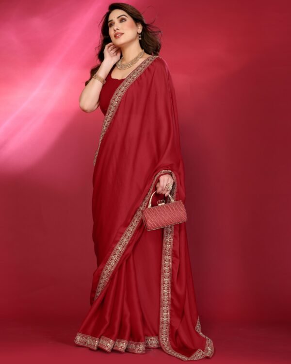 Archna Soft Satin Chiffon / Georgette Saree