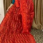 Red Wine Soft Dhakai Jamdani Saree