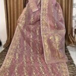 Rose Taupe Soft Dhakai Jamdani Saree
