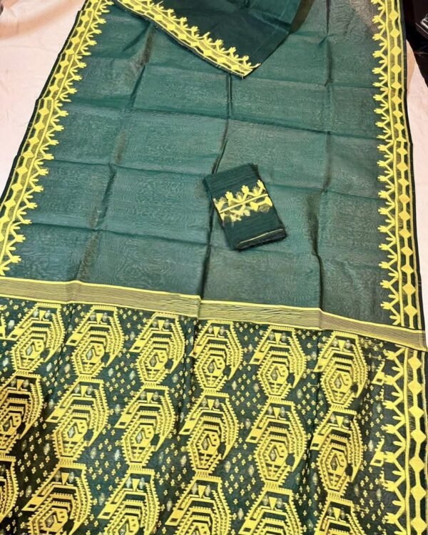 Plantation Soft Dhakai Jamdani Saree