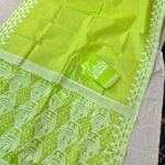 Light Green Soft Dhakai Jamdani Sare