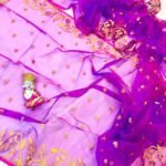 Purple Soft Nayan Tara Dhakai Jamdani Sari