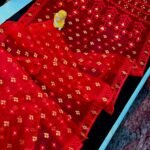 Red Soft Dhakai Jamdani Saree