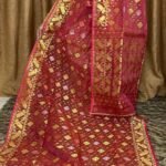 Red Soft Joriwork Jamdani Saree