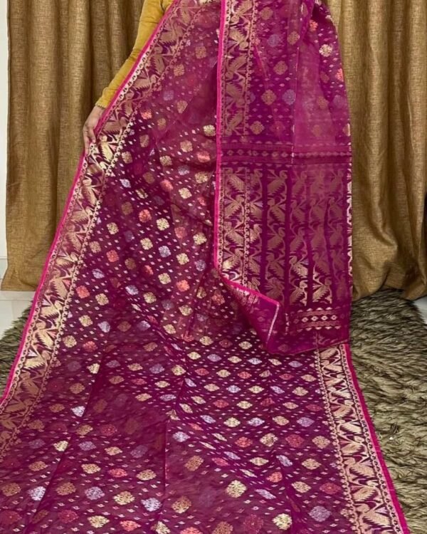 Velvet Soft Joriwork Jamdani Saree