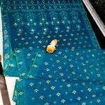 Venice Blue Soft Dhakai Jamdani Saree