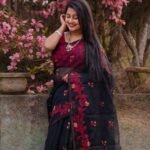 Black Soft Bonolota Jamdani Sari