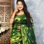 Dark Green Soft Joriwork Jamdani Saree