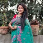 Persian Green Soft Bonolota Jamdani Sari