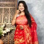 Red Soft Joriwork Jamdani Sari