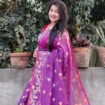 Warm Purple Soft Buti Korat Jamdani Sari With Blouse Piece