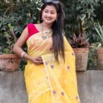 Yellow Soft Buti Korat Jamdani Sari With Blouse Piece